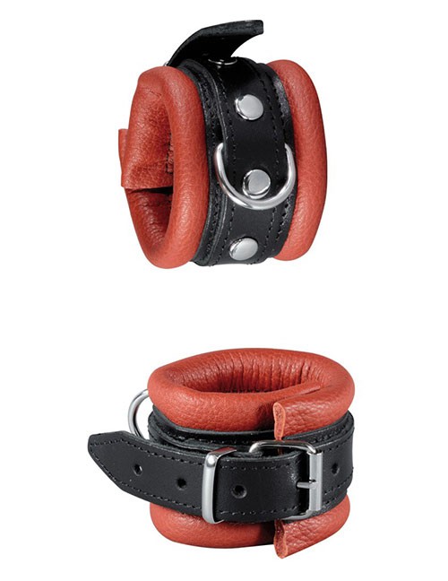 1204153 XXdreamSToys 700000256341 Leder-Handfessel rot/schw. 1204153 XXdreamSToys 700000256341 Leder-Handfessel rot/schw.