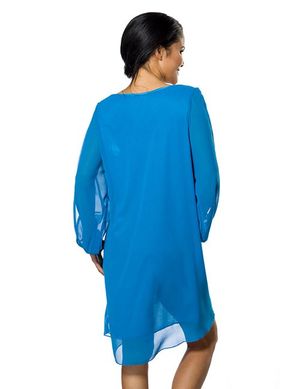 1204343 Zugeschnürt-Shop 14512-015 Azurblaues Tunika-Kleid