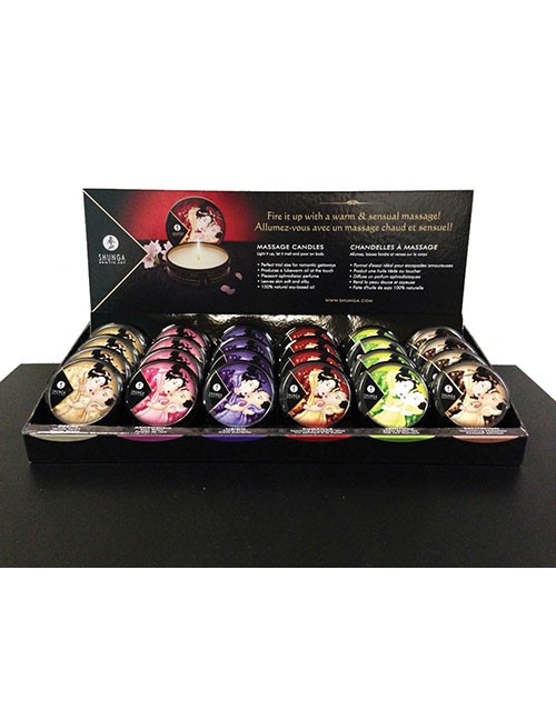 1205333 Shunga 340000091853 Massage Candle Display (24 pcs x 30ml) 1205333 Shunga 340000091853 Massage Candle Display (24 pcs x 30ml)