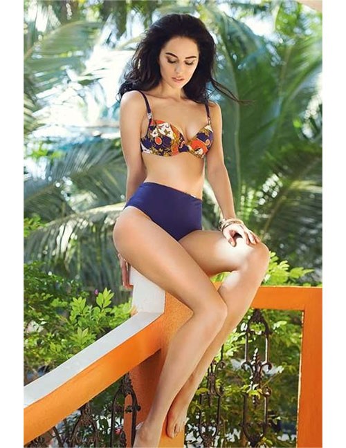 Anabel Arto - EVA Bikini mit Metalldekor blau Anabel Arto - EVA Bikini mit Metalldekor blau – Produktbild 1