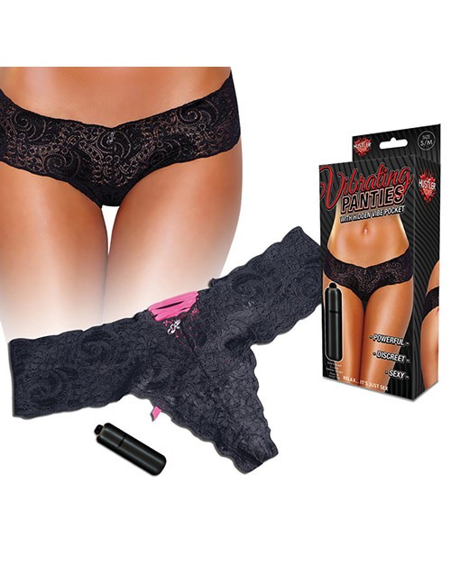 1205871 Hustler Lingerie 1205871 Vibrating Panties black/pink