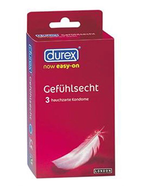 1205965 Durex 100000016140 Gefühlsecht 3 St.