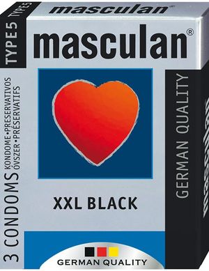 1206007 Masculan 100000017510 XXL Black 3 St. 1206007 Masculan 100000017510 XXL Black 3 St.