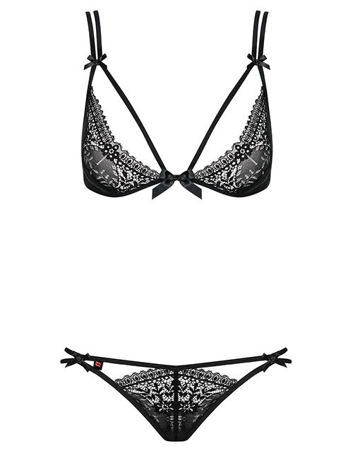 Obsessive – Sexy Set “Intensa”, BH und String aus Spitze – schwarz Obsessive – Sexy Set “Intensa”, BH und String aus Spitze – schwarz – Produktbild 2