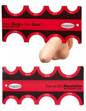 1207246 Malesation PROMO_MALE22 Messlatte Measurement Guide