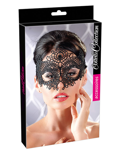 1207576 Cottelli Collection Accessoires 248029810 Maske Stickerei schwarz 1207576 Cottelli Collection Accessoires 248029810 Maske Stickerei schwarz