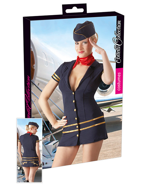 1207585 Cottelli Collection Costumes 247031440 Stewardess blau 1207585 Cottelli Collection Costumes 247031440 Stewardess blau