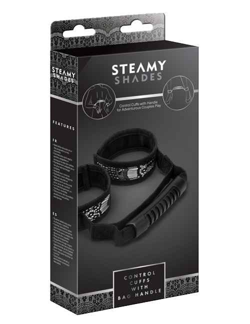 1208596 Steamy Shades 700000257907 Control Cuffs with Bag Handle 1208596 Steamy Shades 700000257907 Control Cuffs with Bag Handle