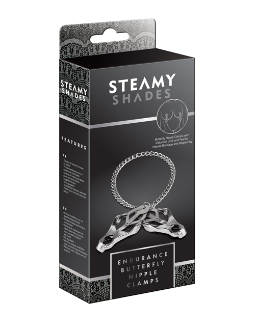 1208604 Steamy Shades 700000257916 Endurance Butterfly Nipple Clamps Brustwarzenklemmen 1208604 Steamy Shades 700000257916 Endurance Butterfly Nipple Clamps Brustwarzenklemmen