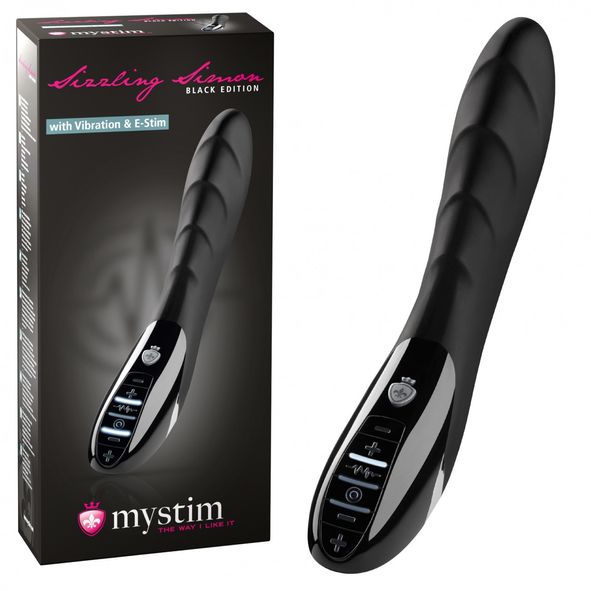 1208645 Mystim 700000257423 MYSTIM Sizzling Simon eStim Vibrator, Black Edition 1208645 Mystim 700000257423 MYSTIM Sizzling Simon eStim Vibrator, Black Edition