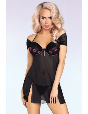 LivCo Corsetti - Kastalia Negligeé und Panty LC 52431 schwarz LivCo Corsetti - Kastalia Negligeé und Panty LC 52431 schwarz