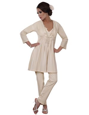 LivCo Corsetti - SURI Morgenmantel LC 90021 weiß LivCo Corsetti - SURI Morgenmantel LC 90021 weiß