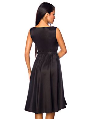 Zugeschnürt Shop - Satin-Kleid mit Gürtel