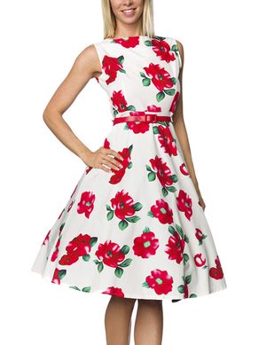 Zugeschnürt Shop - Vintage-Kleid mit Gürtel Zugeschnürt Shop - Vintage-Kleid mit Gürtel