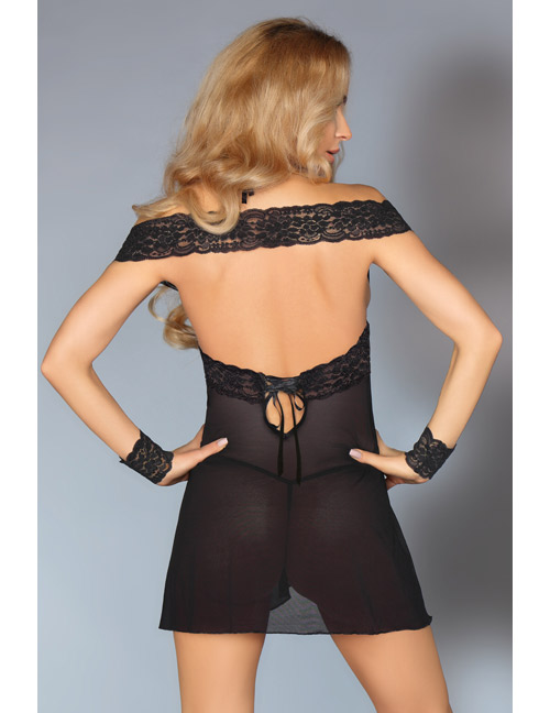 Livco Corsetti - Afica Shirt, Panty und Cuffs schwarz