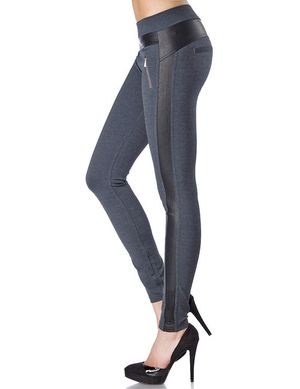 Zugeschnürt-Shop - Leggings anthrazit/schwarz