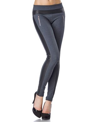 Zugeschnürt-Shop - Leggings anthrazit/schwarz