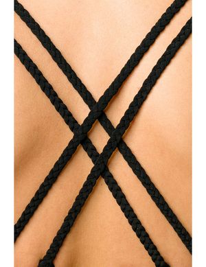 Zugeschnürt-Shop - Triangelbikini schwarz
