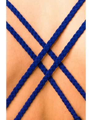 Zugeschnürt-Shop - Triangelbikini dunkelblau