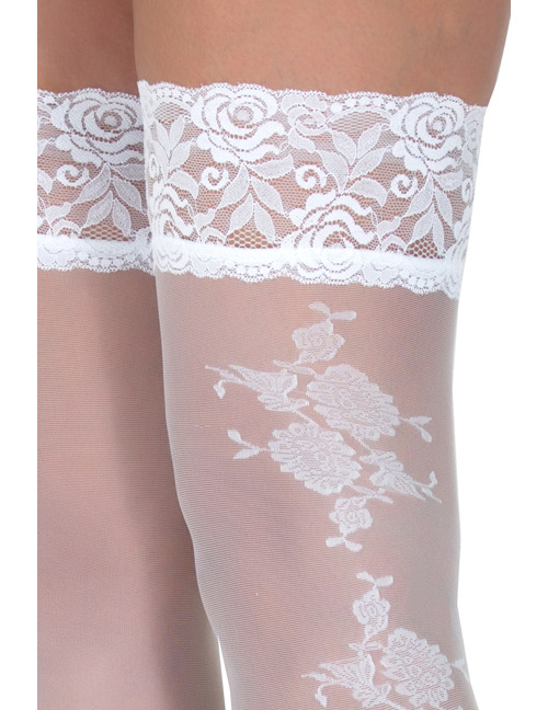 Legg Story - halterlose Strümpfe Victoria LS700192M weiß