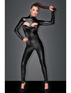 Noir Handmade - Powerwetlook mit Ausschnitten schwarz