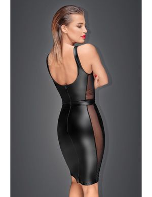 Noir Handmade - Kleid mit transparenten Einsätzen schwarz