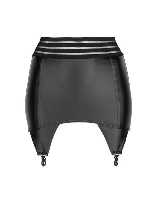 Noir Handmade - Wetlook Strapsrock mit elastischen Bändern Noir Handmade - Wetlook Strapsrock mit elastischen Bändern – Produktbild 4
