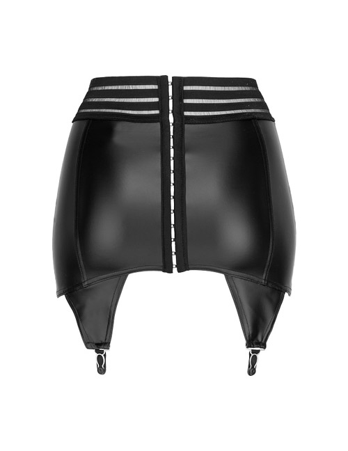 Noir Handmade - Wetlook Strapsrock mit elastischen Bändern Noir Handmade - Wetlook Strapsrock mit elastischen Bändern – Produktbild 5
