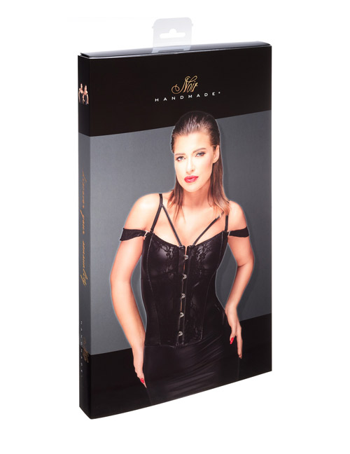 Noir Handmade - Corsage mit weicher Spitze schwarz Noir Handmade - Corsage mit weicher Spitze schwarz – Produktbild 5