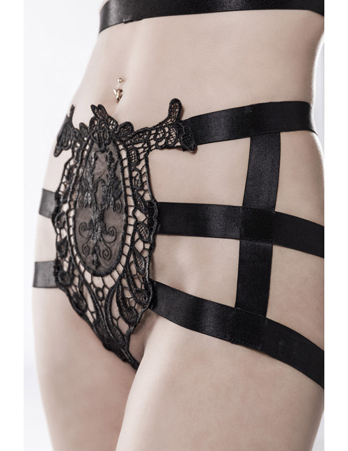 Grey Velvet - 2-teiliges Harness-Set schwarz Grey Velvet - 2-teiliges Harness-Set schwarz – Produktbild 3