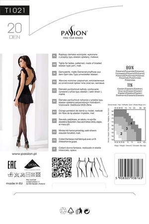 Passion - Strumpfhose TI021 schwarz Passion - Strumpfhose TI021 schwarz
