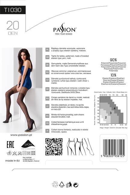 Passion - Strumpfhose TI030 schwarz