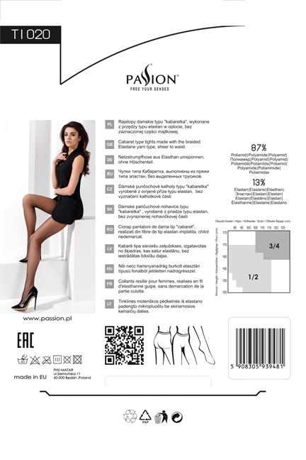Passion - Netzstrumpfhose TI020 schwarz