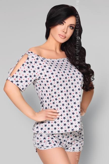 LivCo Corsetti - 2-teiliger Schlafanzug Mareike LC 55122 weiß LivCo Corsetti - 2-teiliger Schlafanzug Mareike LC 55122 weiß – Produktbild 1