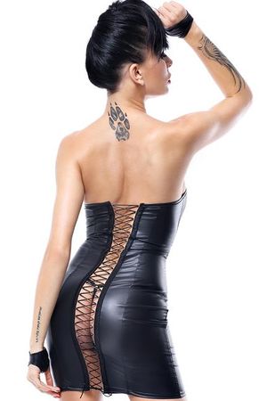 Demoniq - Minikleid Heidi DE739288M schwarz