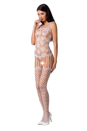 Passion Exklusiv - Bodystocking BS067 white