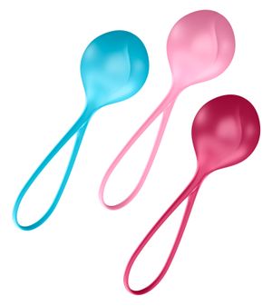 SATISFYER - Balls Training Set Single turquoise-red-pink SATISFYER - Balls Training Set Single turquoise-red-pink