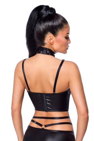 Saresia-Harness-Wetlook-Set mit Rock Saresia-Harness-Wetlook-Set mit Rock
