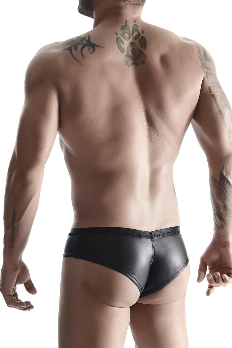 REGNES FETISH PLANET -  Wetlook Slip dehnbar mit breitem Gummiband und cute off front schwarz – Produktbild 2