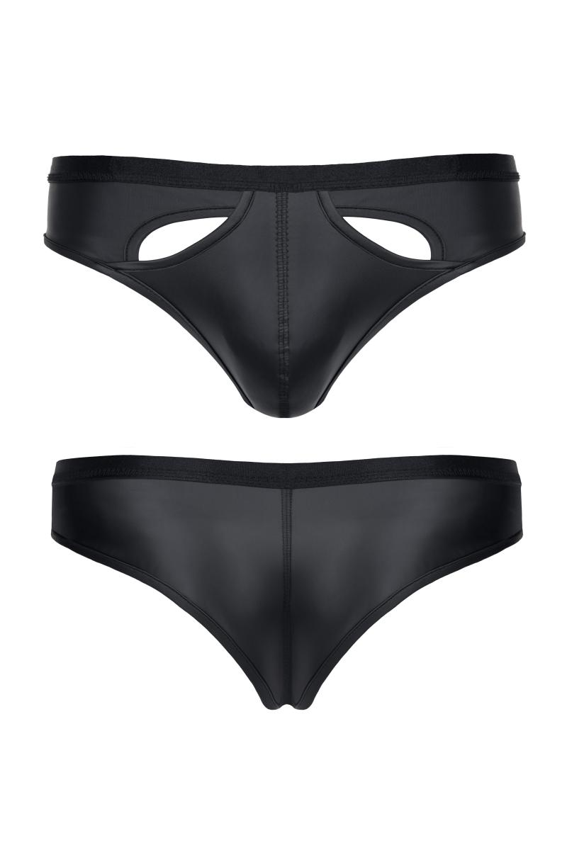 REGNES FETISH PLANET -  Wetlook Slip dehnbar mit breitem Gummiband und cute off front schwarz – Produktbild 3