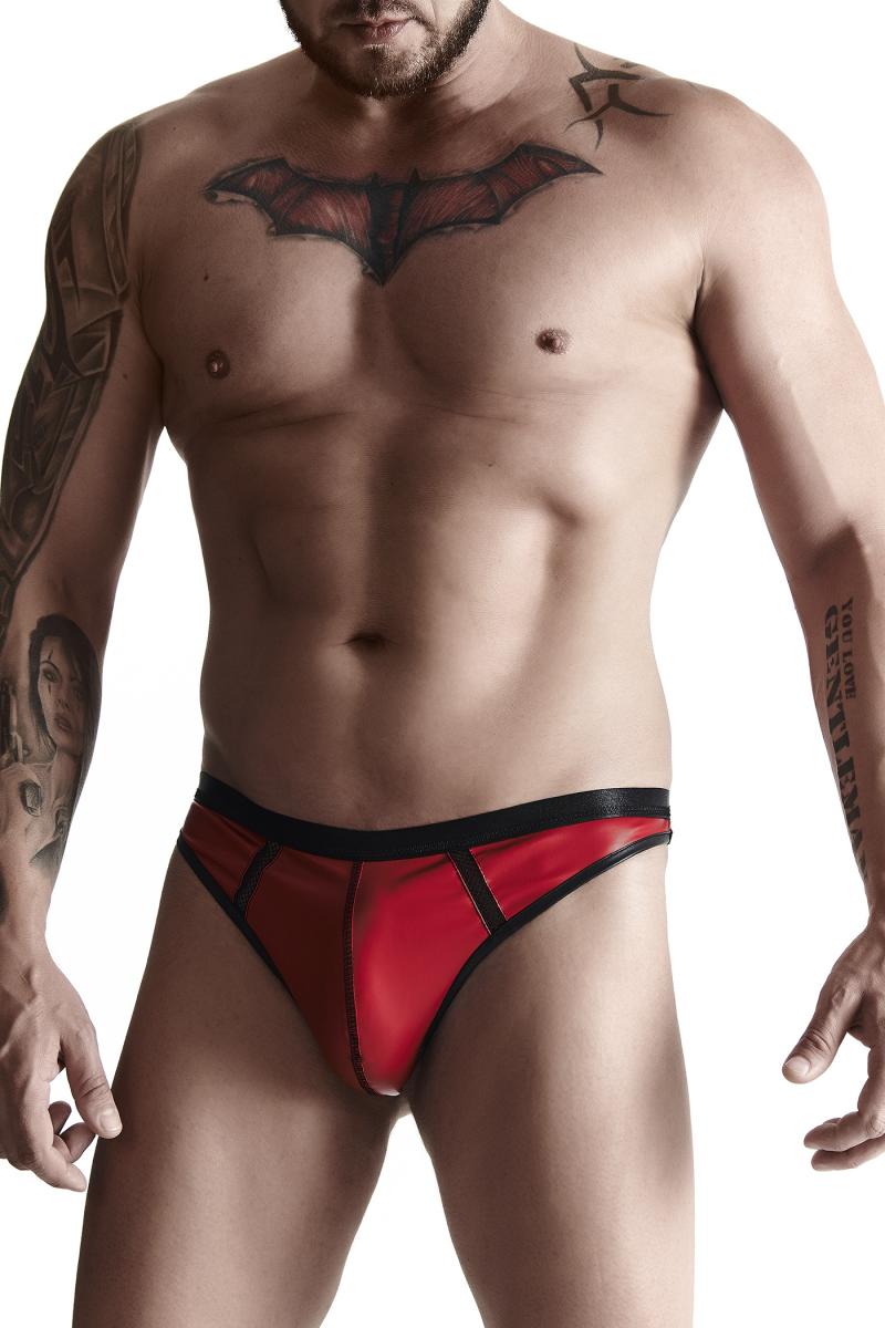 Regnes Fetish Planet - Wetlook String BRI015 rot – Produktbild 1