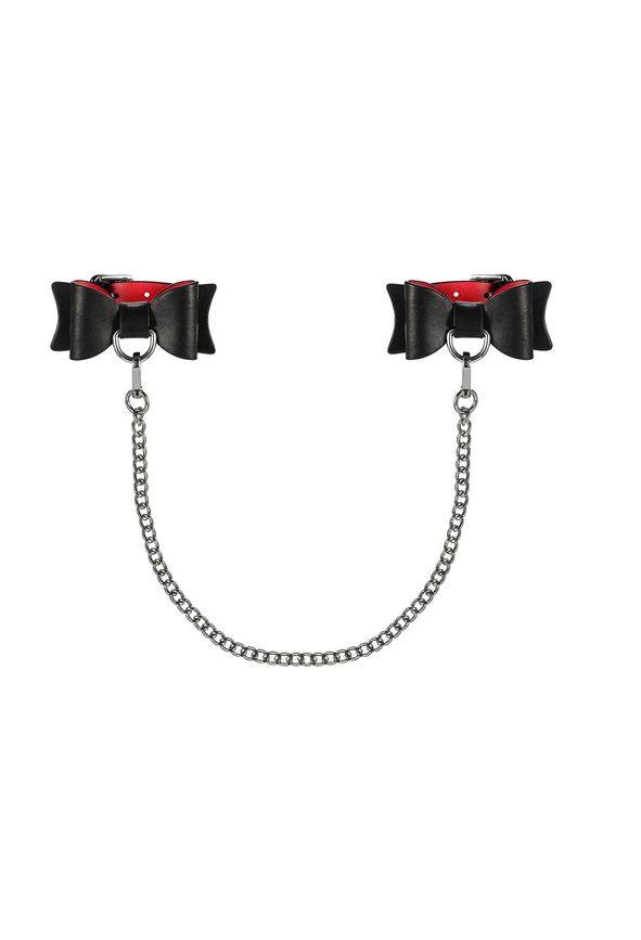 Obsessive - Deluxe Handschellen schwarz-rot A745 Obsessive - Deluxe Handschellen schwarz-rot A745