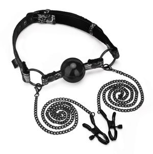 Steamy Shades - Ball Gag with Nipple Clamps schwarz Steamy Shades - Ball Gag with Nipple Clamps schwarz