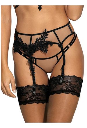 Axami - Strapsgürtel beige-schwarz Axami - Strapsgürtel beige-schwarz