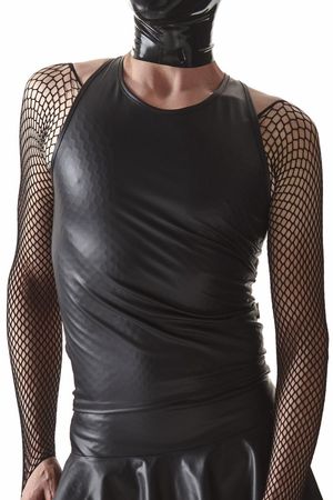 Regnes Fetish Planet - Wetlook T-Shirt Crossdresser Fetish Line schwarz