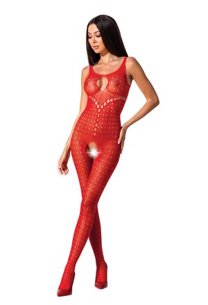 Passion - Bodystocking BS078 rot