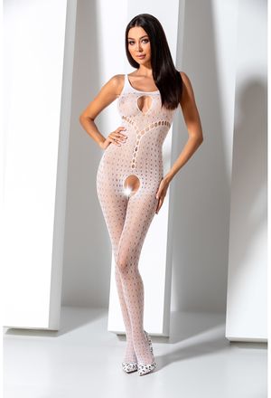 Passion - Bodystocking BS078 weiß