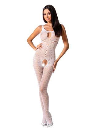 Passion - Bodystocking BS078 weiß