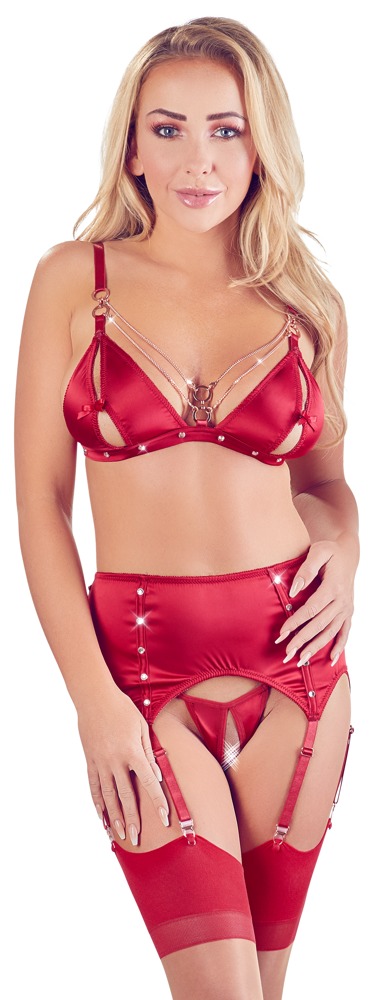Abierta Fina - BH Strapsset rot Abierta Fina - BH Strapsset rot