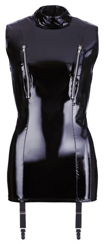 Black Level - Lack-Strapskleid schwarz Black Level - Lack-Strapskleid schwarz